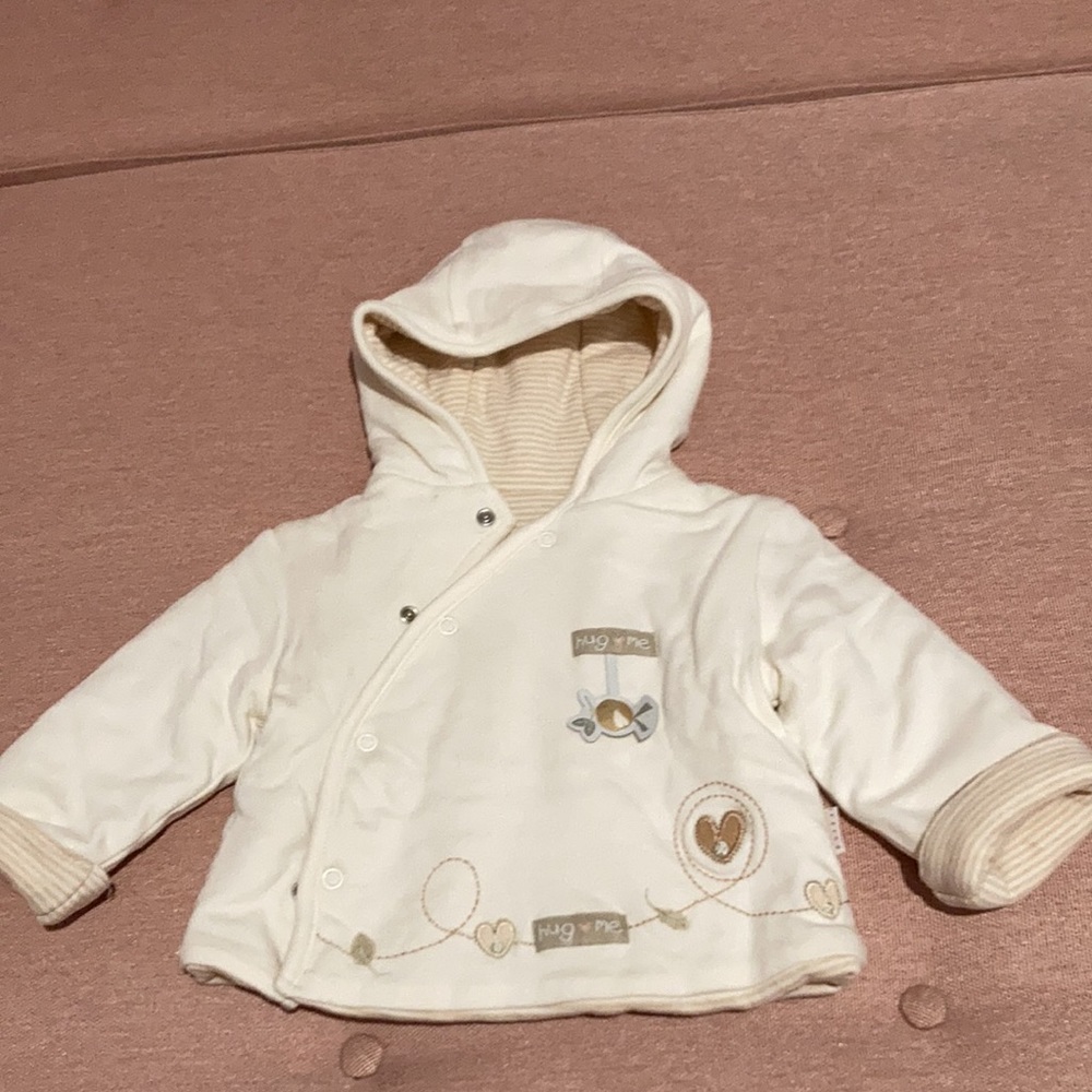Nature’s purest organic cotton padded baby jacket 3-6 months